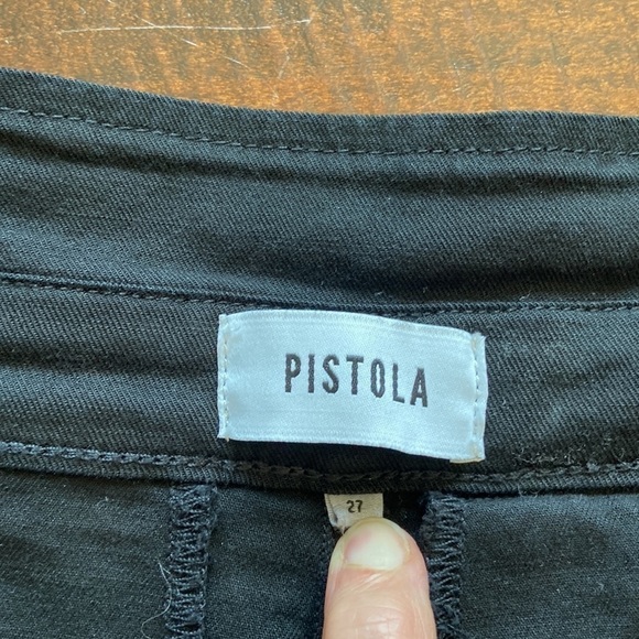 Pistola High-Waisted Pleated Trousers Black Size 27 - Picture 9 of 14